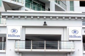 46709658 - auckland,nz - oct 13 2015: hilton auckland, new zealand. on december 12, 2013, hilton again became a public company in its second ipo to raise an estimated $2.35 billion.
